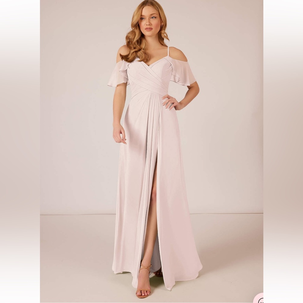AZAZIE Dakota bridal bridesmaids dress in Rose Petal